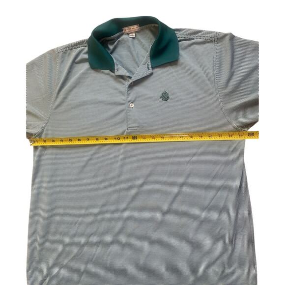 Peter Millar Shirt Mens Size XL Casual Athleisure Summer Comfort Green Golf Polo - Picture 8 of 14